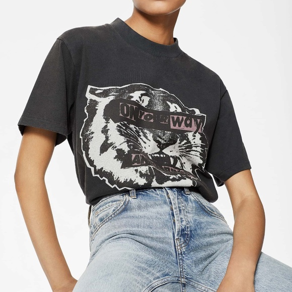 *SOLD* NEW Anine Bing Tiger Tee Large - Picture 3 of 6
